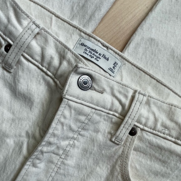 Abercrombie & Fitch 90s Straight Ultra High Rise Jeans 27/4R - Picture 1 of 10